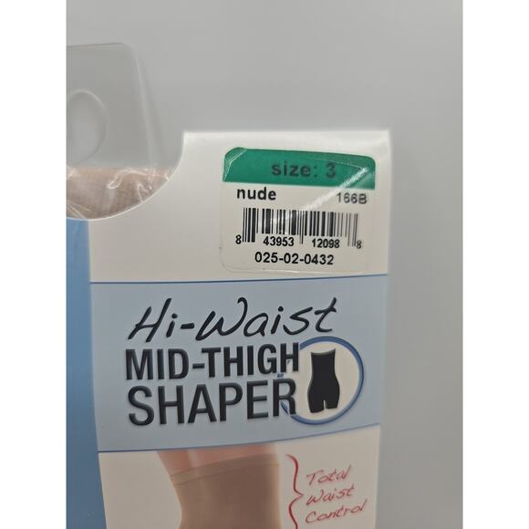 SPANX Assets Shapewear High Waist Mid Thigh Waist Control Nude Size 3 NEW - Picture 2 of 3